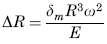 Radial Displacement of Circumference