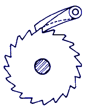 Ratchet Type Gear Design Formulas and Calculator